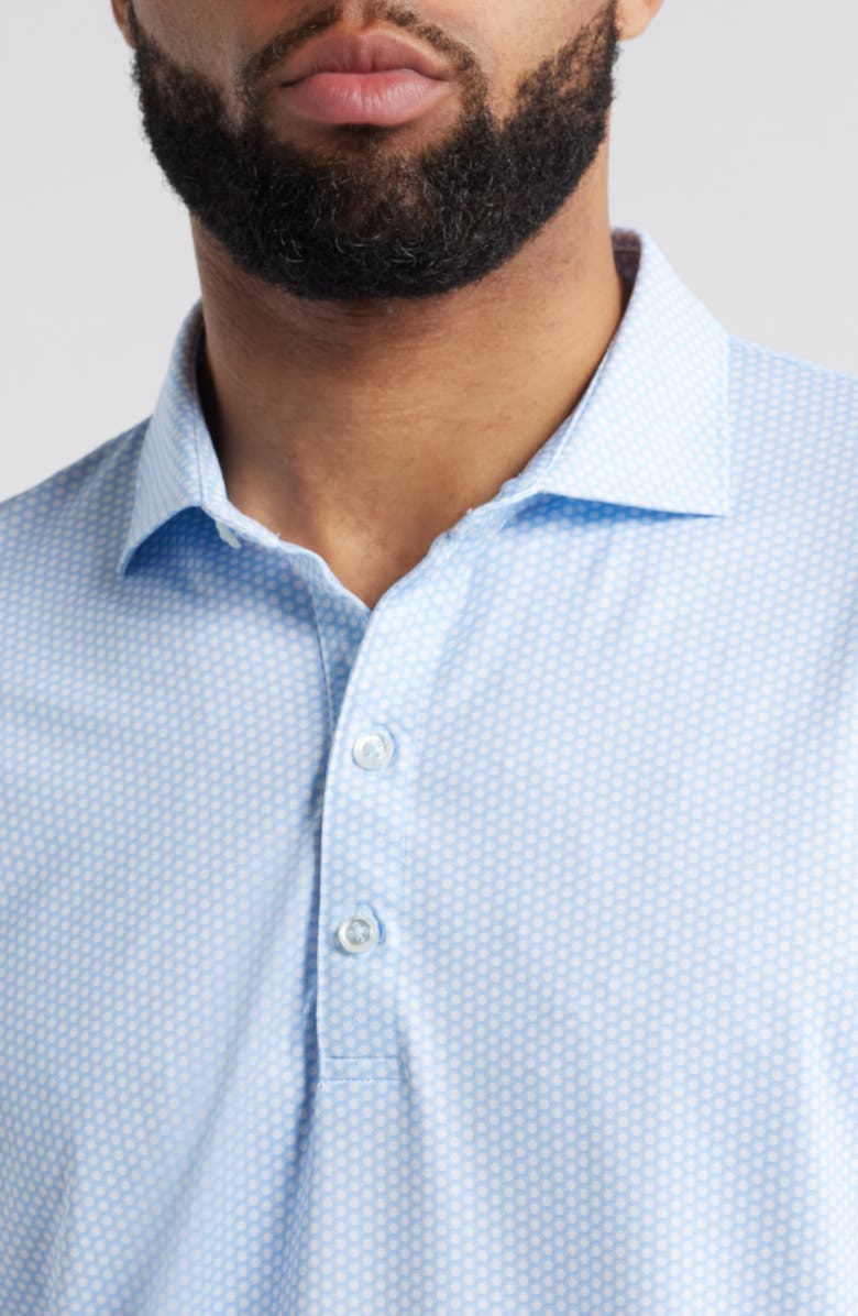 johnnie-O Hex Geo Print PREP-FORMANCE Golf Polo, Alternate, color, Seychelles