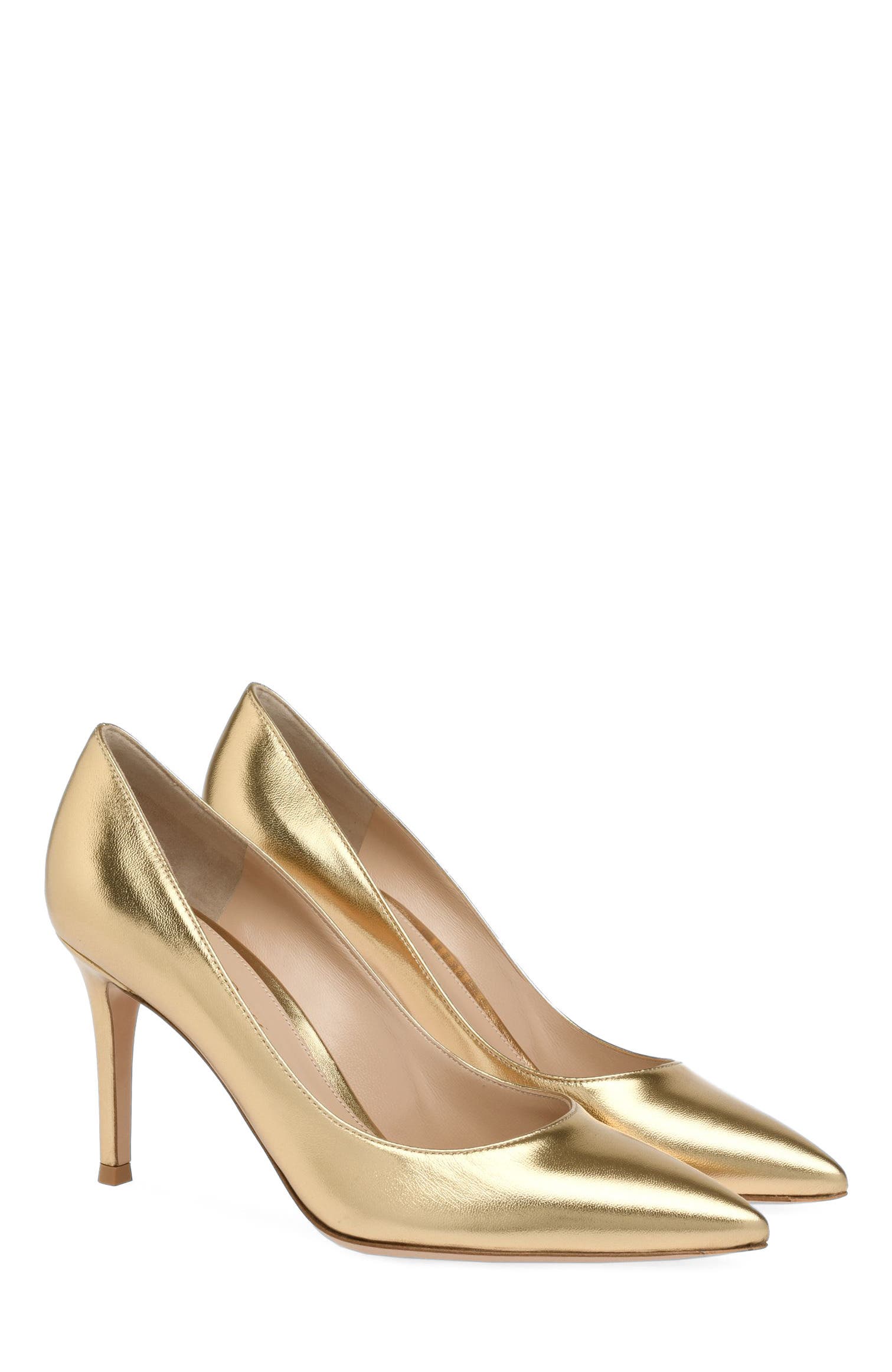 Gianvito 85 Pumps, Alternate, color, Metallic Gold