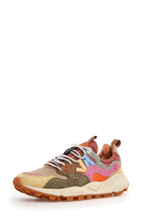 Flower Mountain Laced Sneakers In Brown