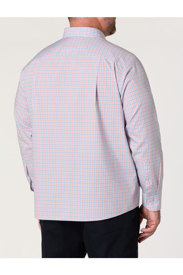 Big & Tall Ridgewell Plaid Sport Shirt, Alternate, color, BLUE RED
