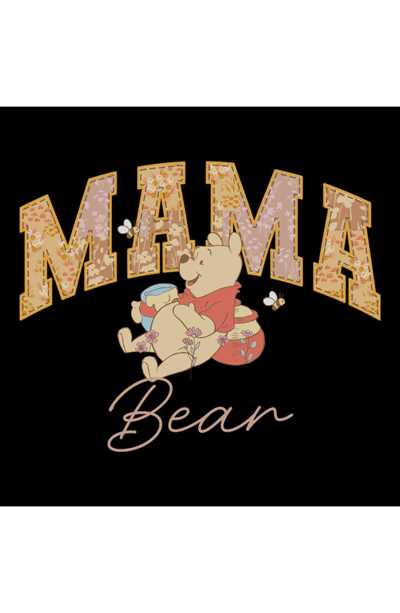 Winnie the Pooh Women's Winnie the Pooh Collegiate Mama Bear  Graphic T-Shirt, Alternate, color, Black