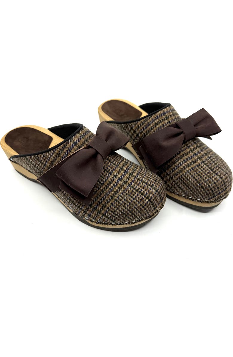 KUNSTEN Embla Bow Clog, Main, color, Harris Tweed