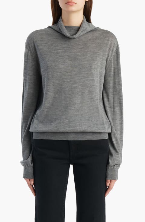 Annette Merino Wool Blend Funnel Neck Sweater