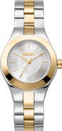 DKNY Two Tone Stainless Steel Bracelet Watch, 30mm