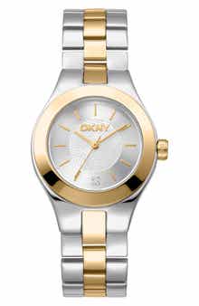 Two Tone Stainless Steel Bracelet Watch, 30mm