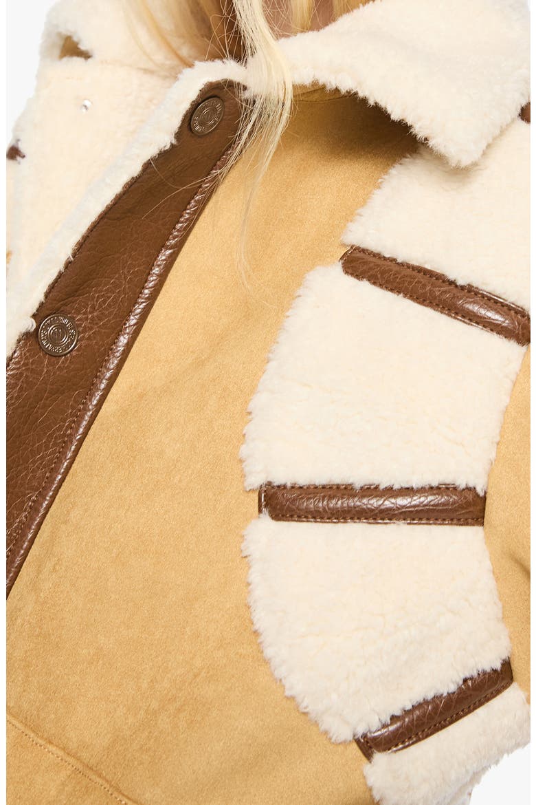 The Tripper Faux Leather & Faux Suede Puffer Jacket, Alternate, color, MIXED MEDIA