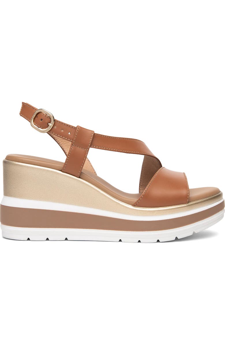 NeroGiardini Platform Wedge Sandal, Alternate, color,