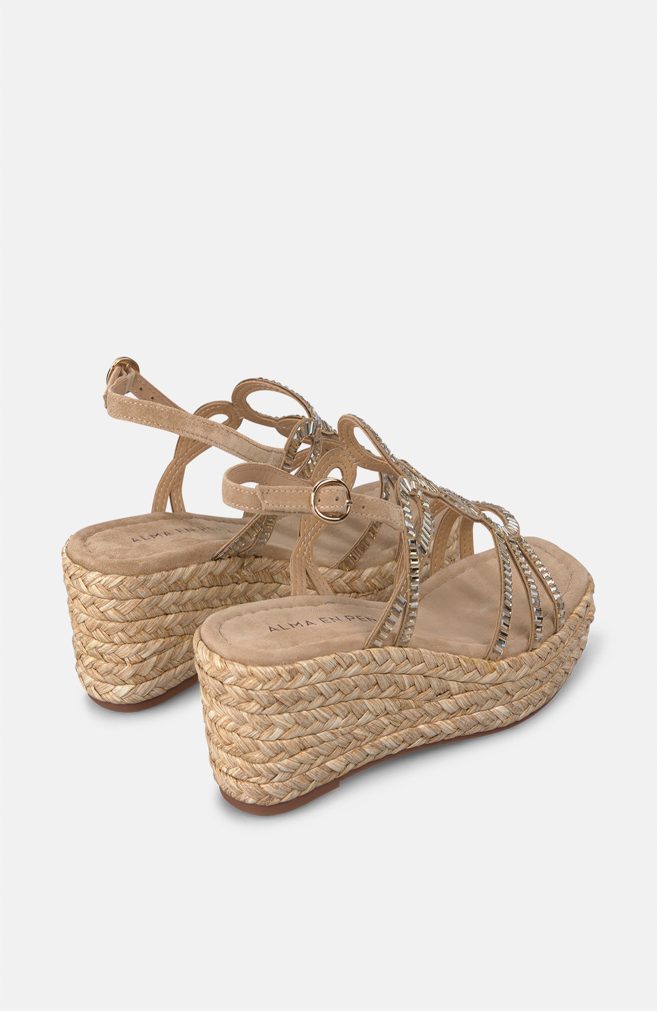 Wedge Sandals, Alternate, color, Beige