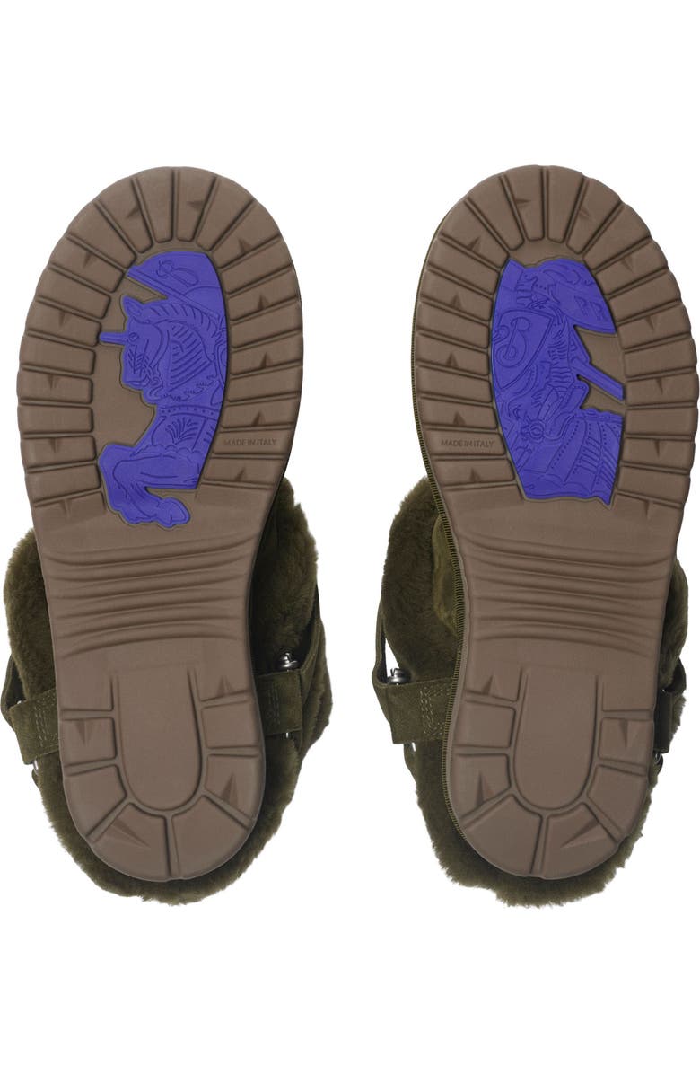 Burberry Snug Genuine Shearling Bootie, Alternate, color, Lock