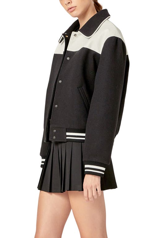 English Factory Colorblock Bomber Jacket