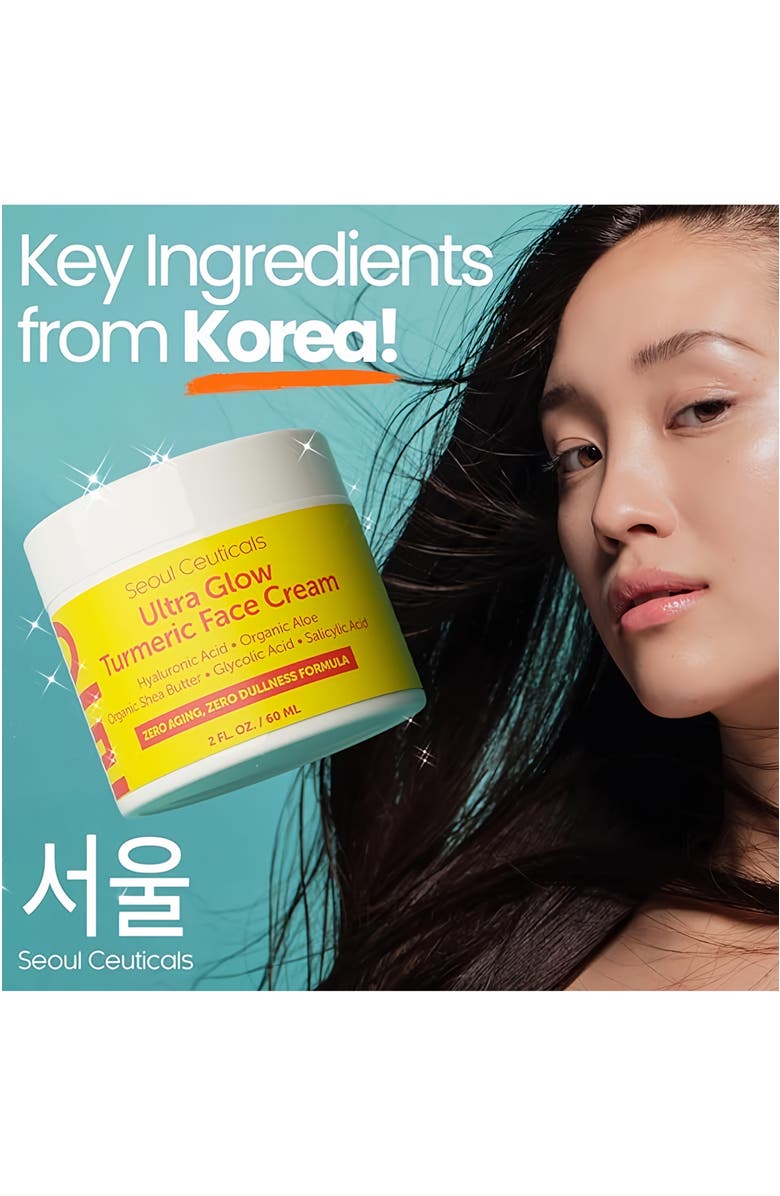 Seoul Ceuticals Ultra Glow Korean Turmeric Face Cream, Alternate, color, Clear