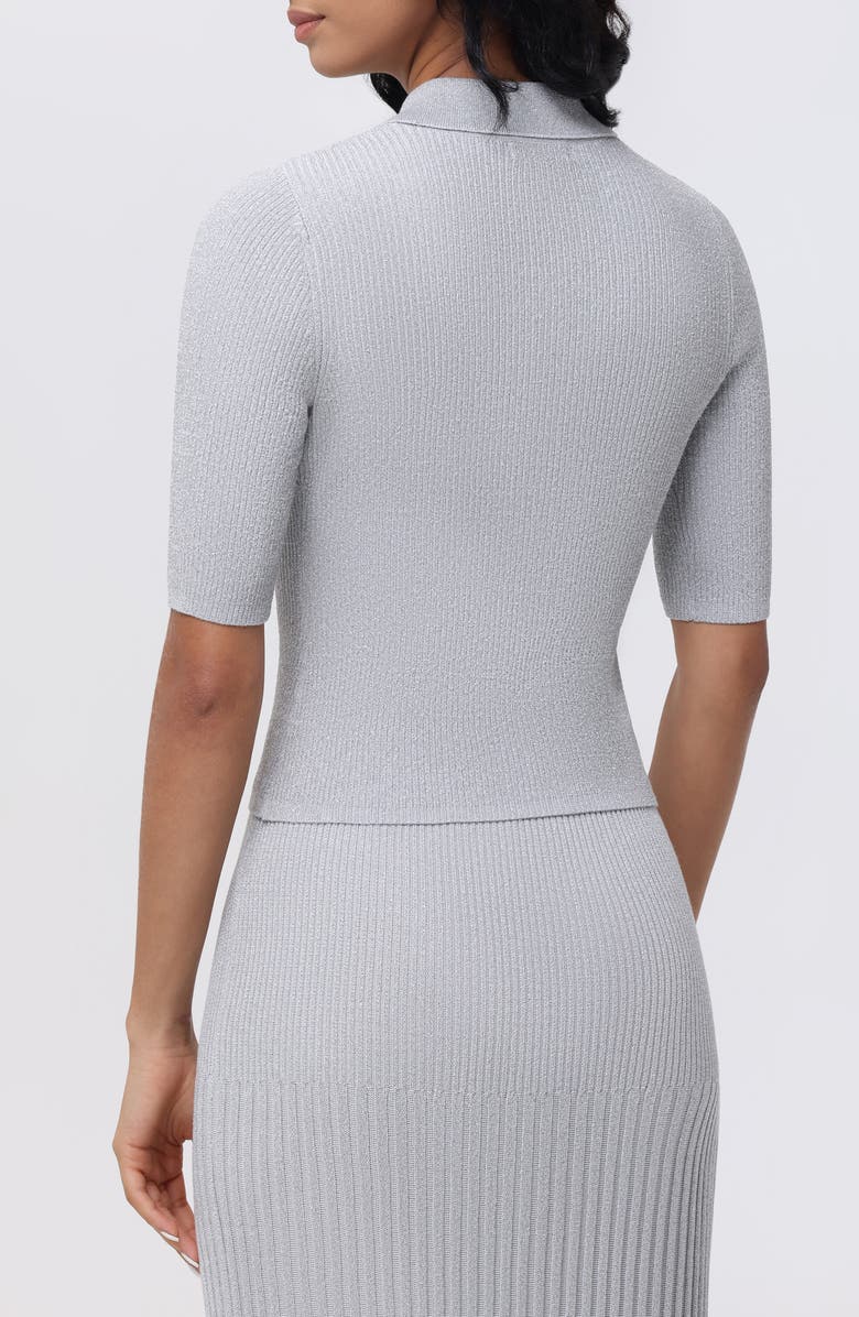 525 Ophelia Metallic Rib Polo, Alternate, color, 