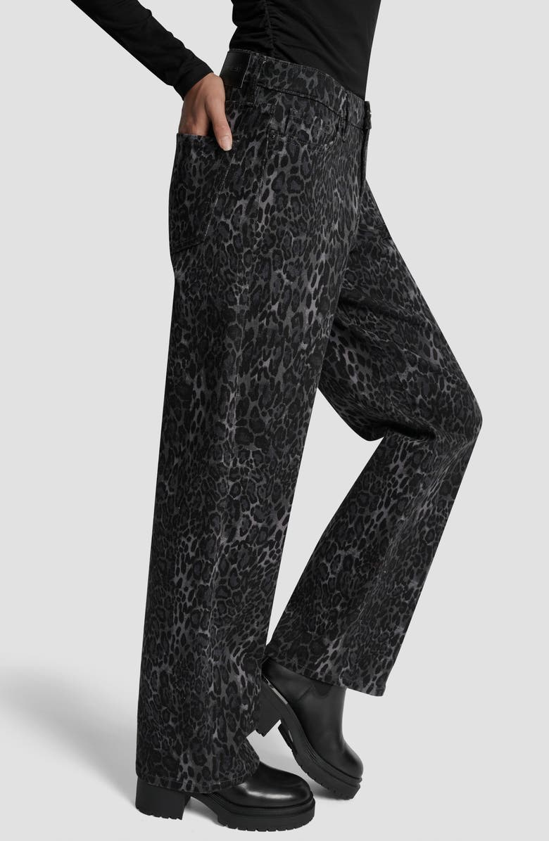 DKNY Jeans Mid Rise Relaxed Jeans, Alternate, color, Forged Iron Jaguar