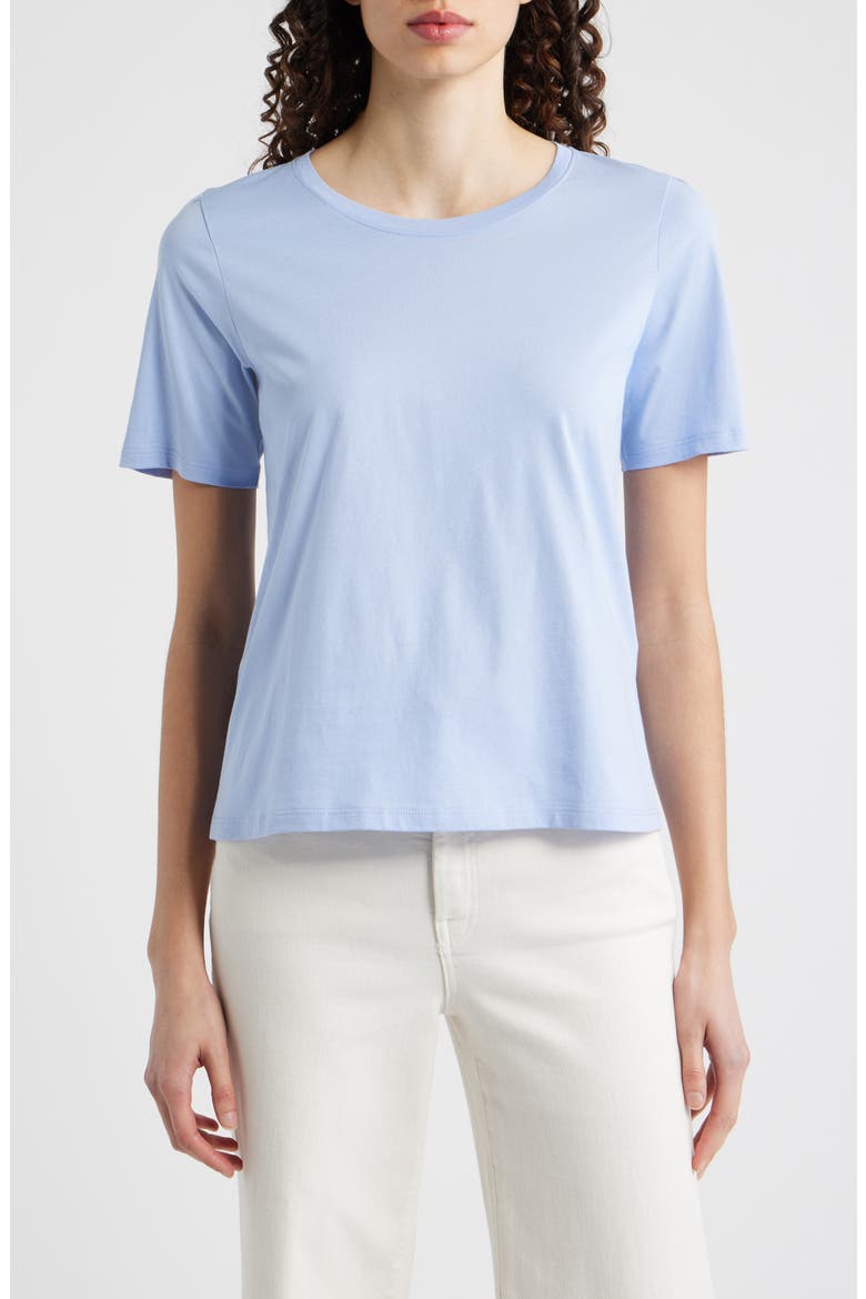 Crewneck Organic Cotton T-Shirt, Main, color, MYRTL