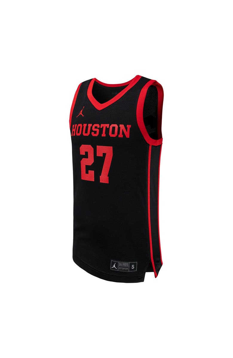 Jordan Brand Men's Jordan Brand #27 Black Houston Cougars Replica Basketball Jersey, Alternate, color, 