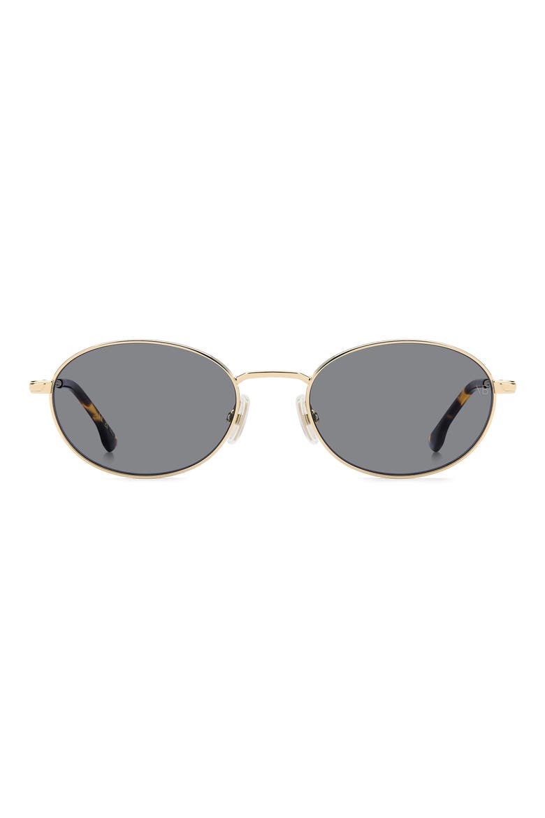 VB 1020/S 52mm Oval Sunglasses, Main, color, GOLD HAVANA/ GREY