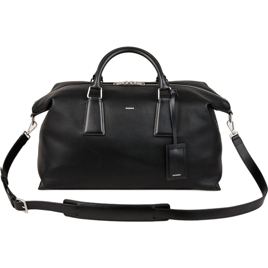 Sandro Weekend Tote Bag In Black