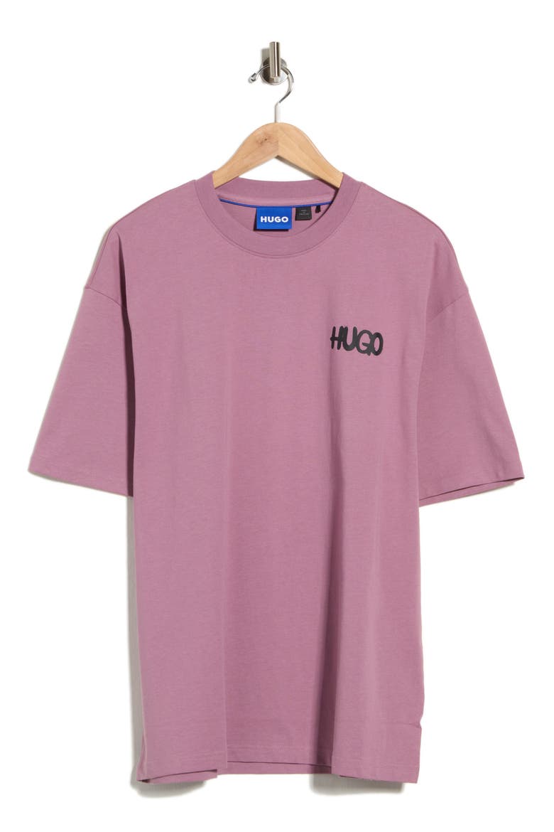 Nimayliti Cotton Graphic T-Shirt, Main, color, DARK PINK