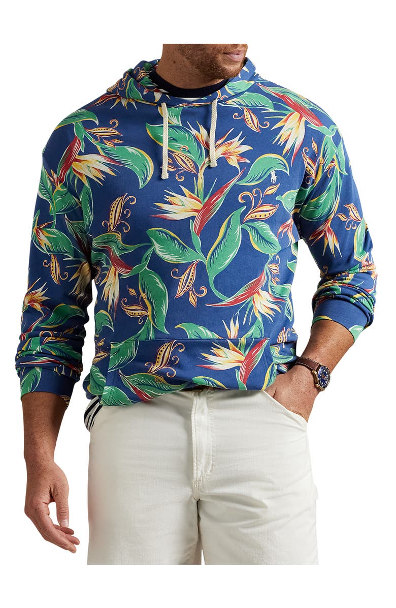 Polo Ralph Lauren Big & Tall Tropical Spa Terry Hoodie, Main, color, 