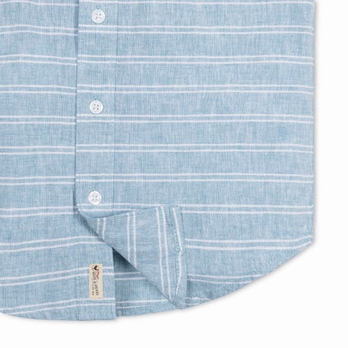 HOPE & HENRY HOPE & HENRY BOYS' LINEN SHORT SLEEVE BUTTON DOWN SHIRT, KIDS