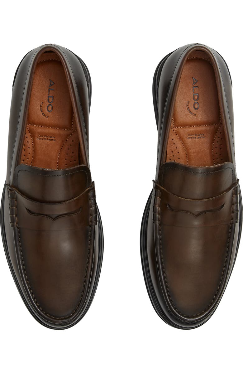 ALDO Tucker Penny Loafer, Alternate, color, Other Brown