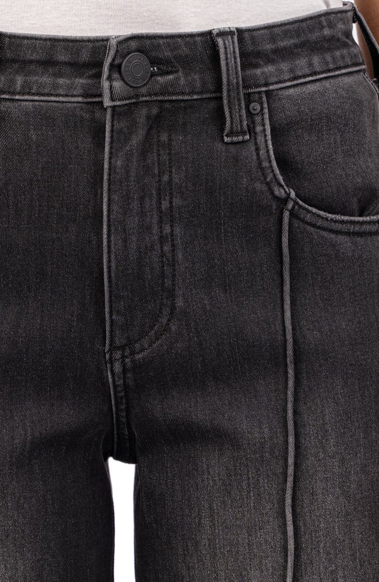 KUT from the Kloth Seamed High Waist Ankle Wide Leg Jeans, Alternate, color, 