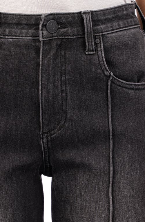 KUT FROM THE KLOTH KUT FROM THE KLOTH SEAMED HIGH WAIST ANKLE WIDE LEG JEANS 