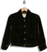 L'AGENCE Jia Cropped Velvet Jacket