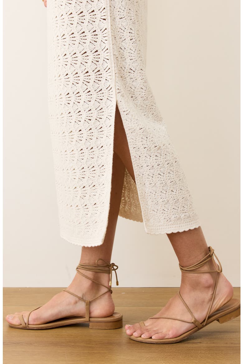 Mirage Open Stitch Maxi Sweater Dress, Alternate, color, CREAM