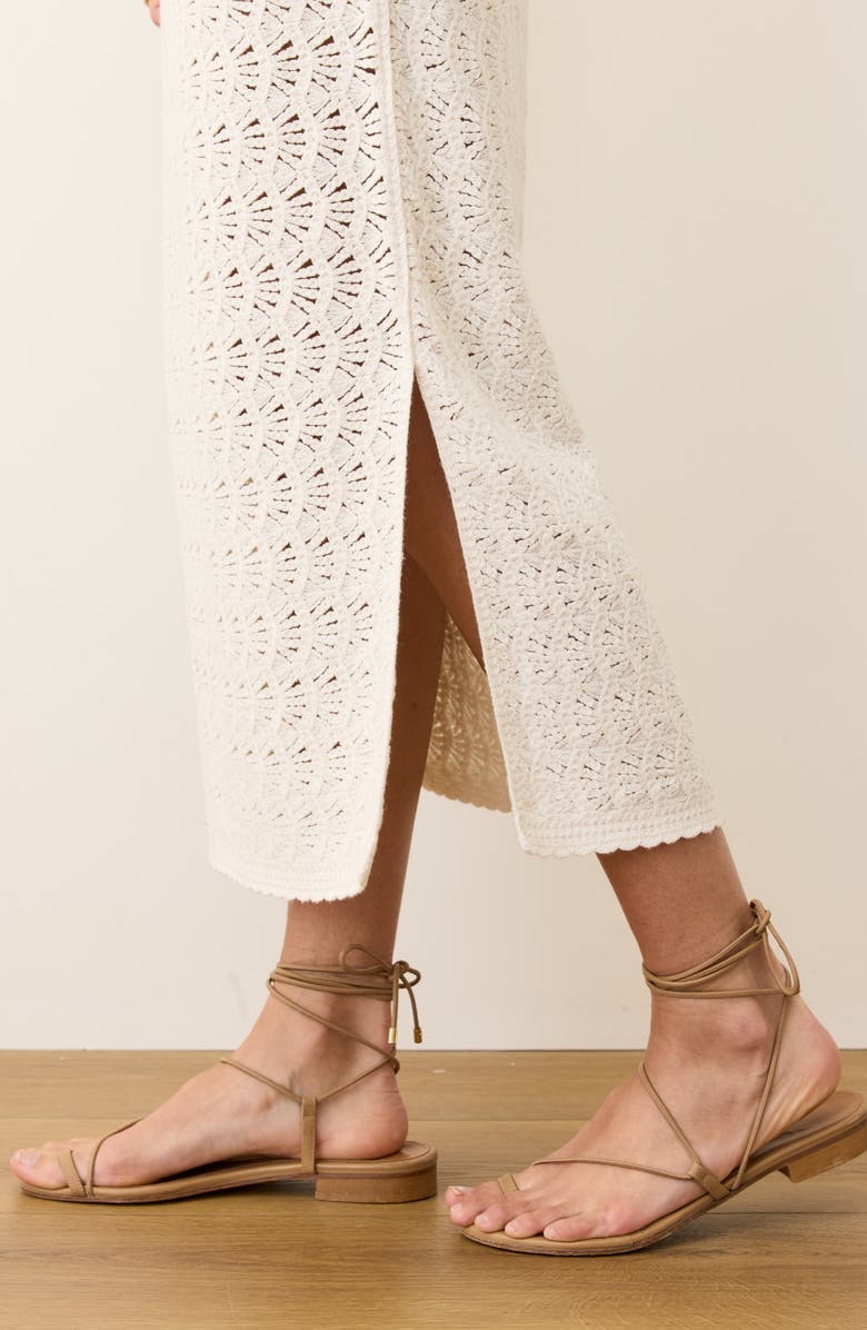 Marine Layer Mirage Open Stitch Maxi Sweater Dress, Alternate, color, 