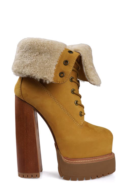 Zigi Aden Faux Shearling Lined Platform Bootie