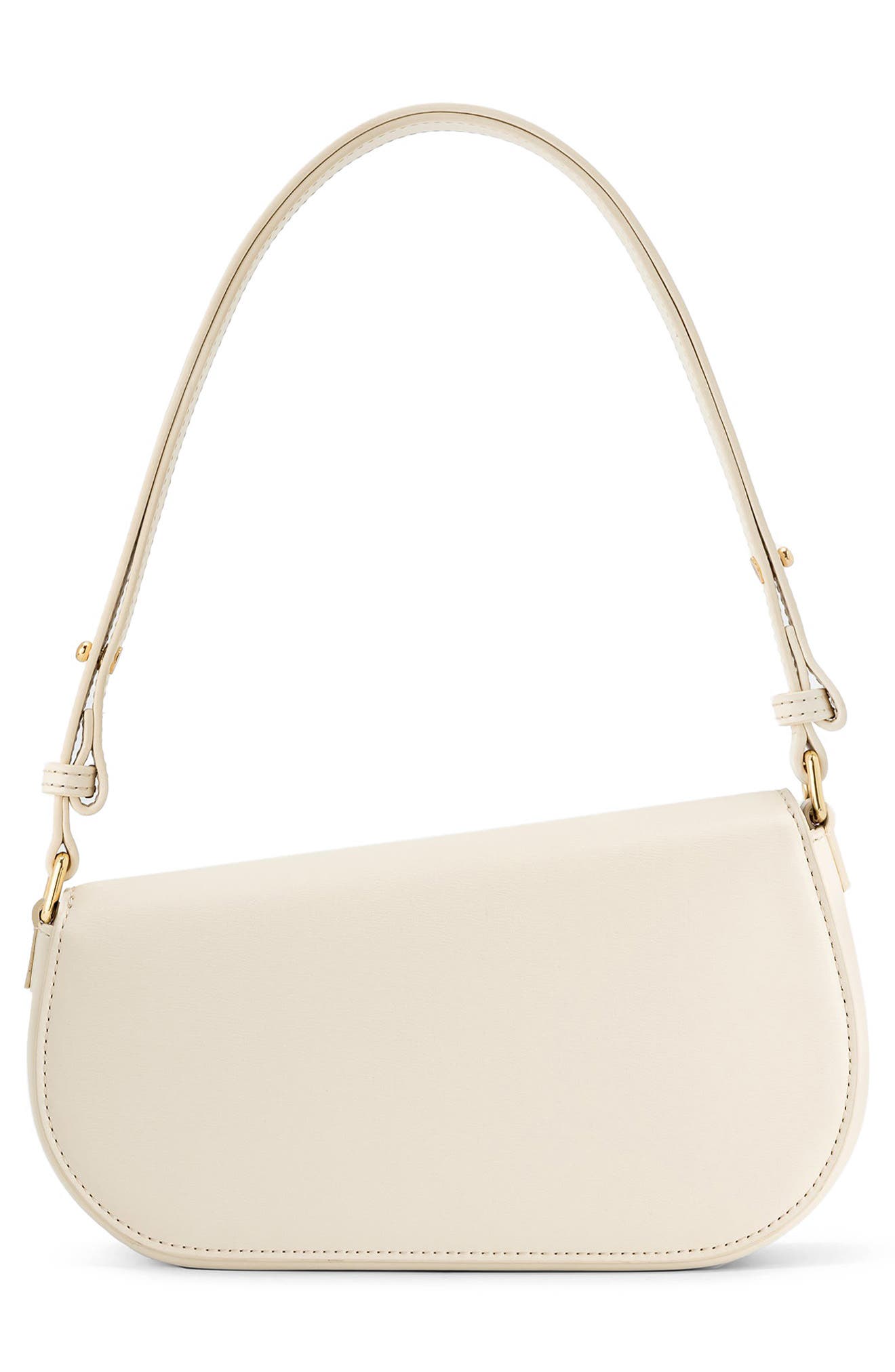 Addisyn Faux Leather Shoulder Bag, Alternate, color, WHITE