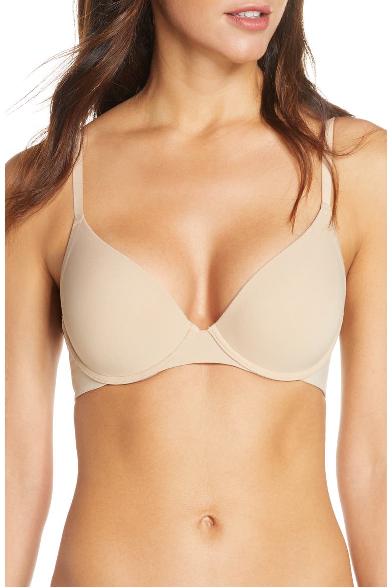Minimal Push Up Convertible Underwire Bra, Main, color, CAFE