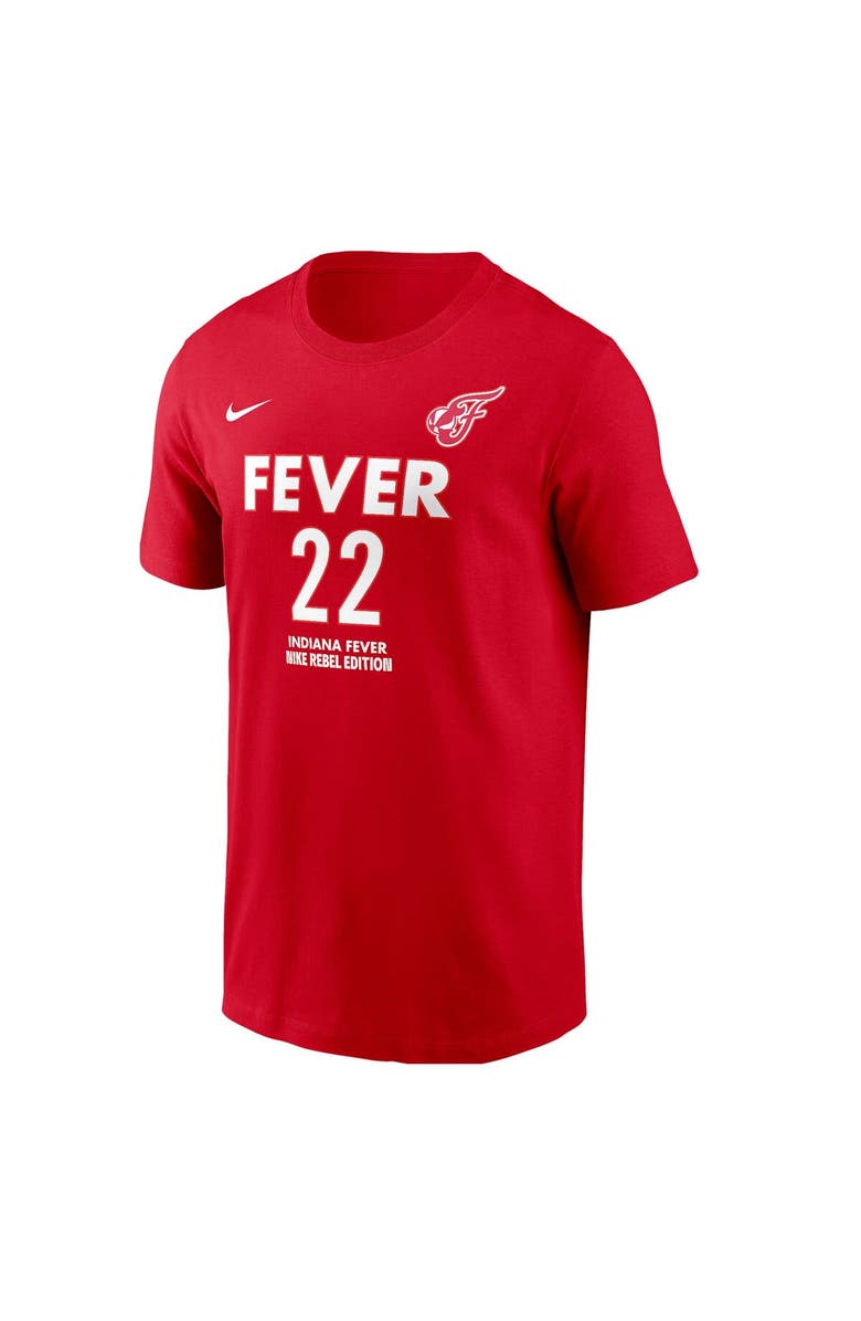 Nike Unisex Nike Caitlin Clark Red Indiana Fever 2024 WNBA Draft Rebel Edition Player Name & Number T-Shirt, Alternate, color, Red