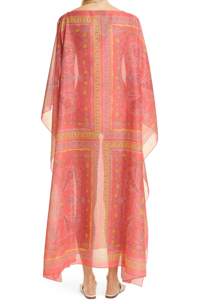 Emilio Pucci Conch Print Cotton Cover-Up Caftan, Alternate, color,