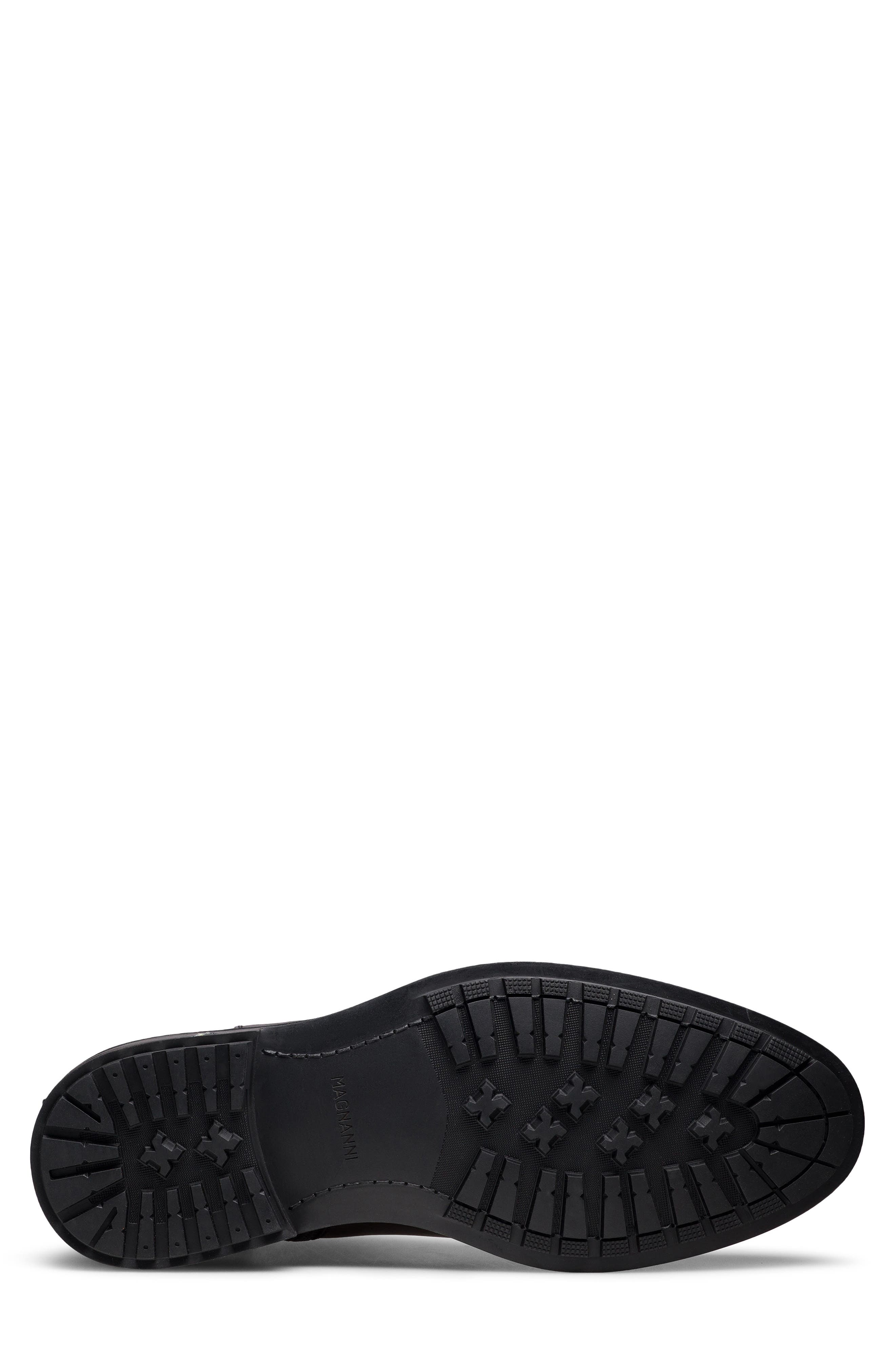 Atlas Leather Zip Boot, Alternate, color, BLACK DISTRESS