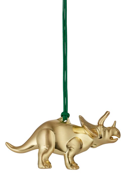 Waterford Christmas Triceratops Ornament in Gold 