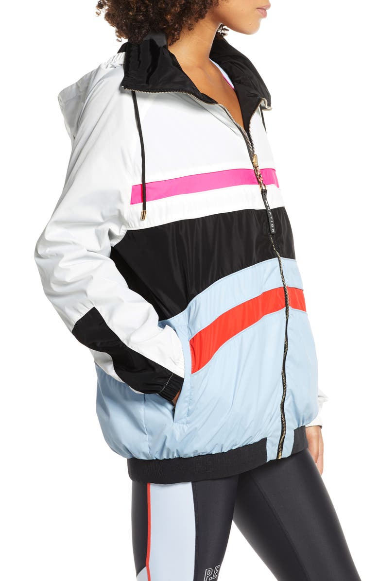 P.E Nation Easy Run Reversible Hooded Jacket, Alternate, color,