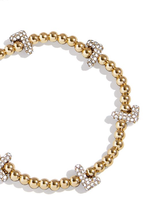 Baublebar Pisa Pavé Heart Station Beaded Bracelet