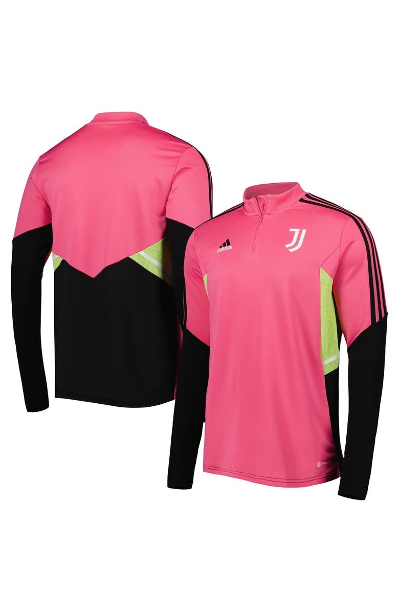 adidas Men's adidas Pink Juventus Training AEROREADY Quarter-Zip Top, Main, color, Pink