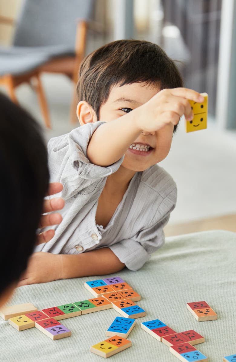 PlanToys<sup>®</sup> Mood Domino Game, Alternate, color, Assorted