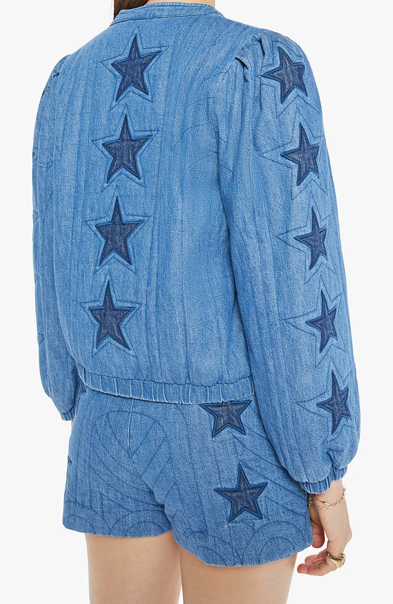 MOTHER The Rough Puff Quilted Denim Jacket, Alternate, color, 