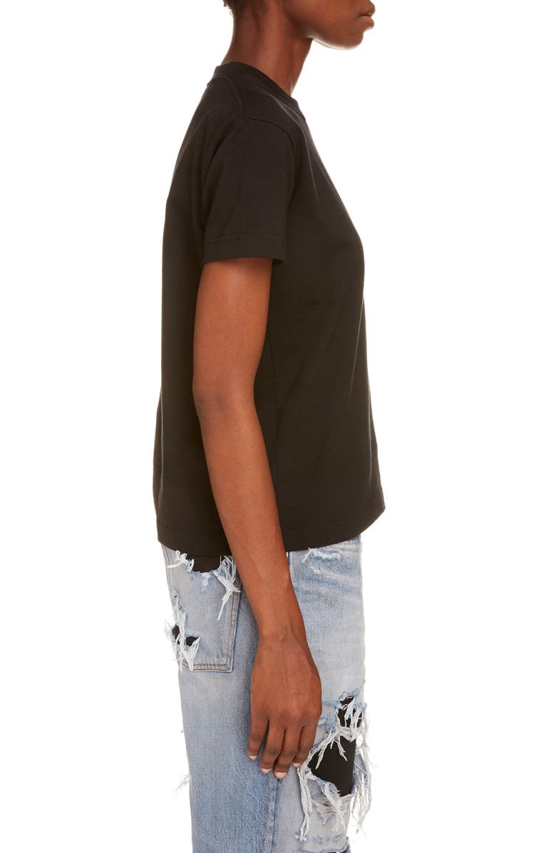 Balenciaga Sponsor Logo Embroidered Fitted T-Shirt, Alternate, color,