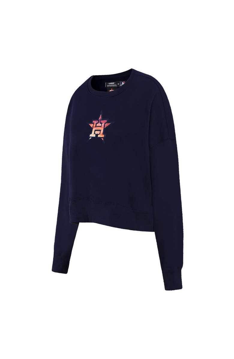 PRO STANDARD Women's Pro Standard Navy Houston Astros Painted Sky Pullover Sweatshirt, Alternate, color, Navy