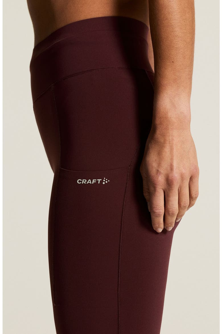 Hypervent High Waist Running Tights, Alternate, color, DARK FIG
