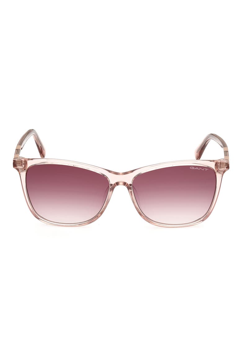 Square Sunglasses, Main, color, SHINY PINK / GRADIENT BROWN
