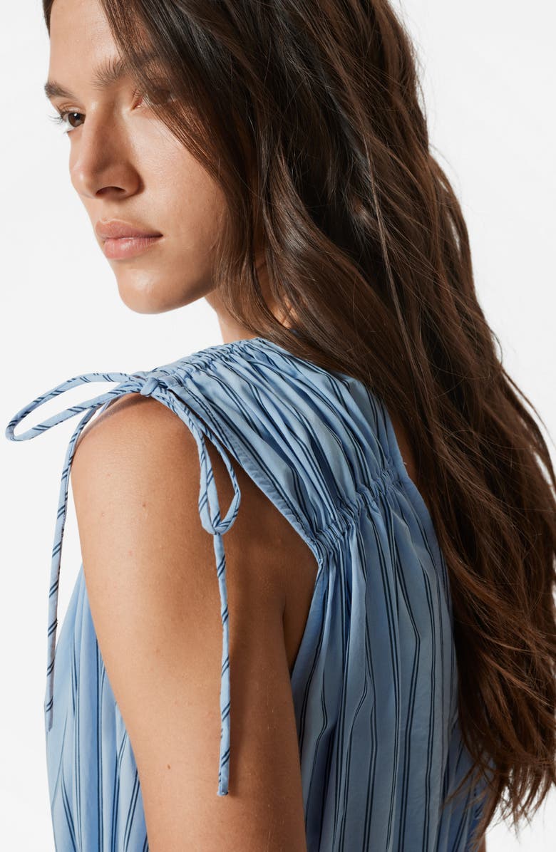 & Other Stories Stripe Sleeveless Dress, Alternate, color, Blue Light