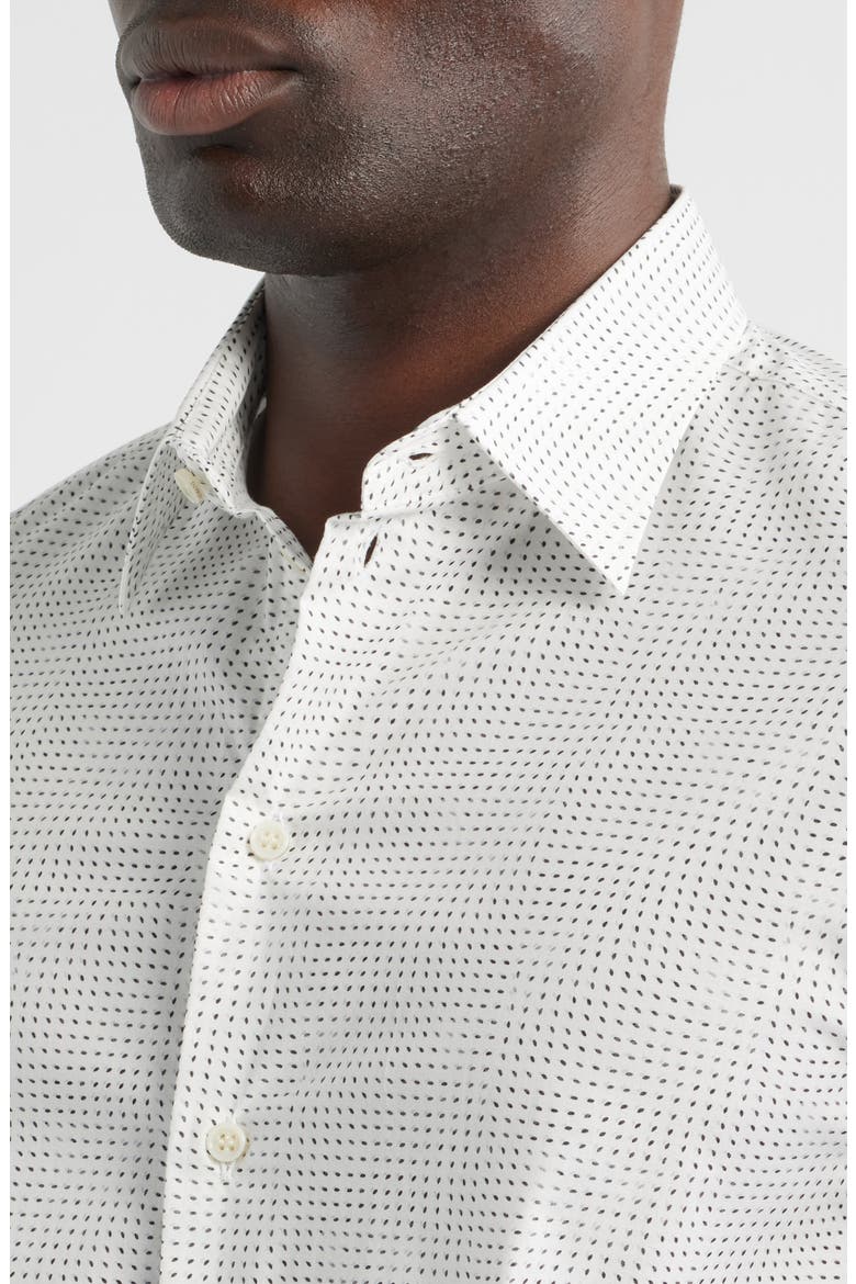 Micro Dash Sport Shirt, Alternate, color, SOLID WHITE