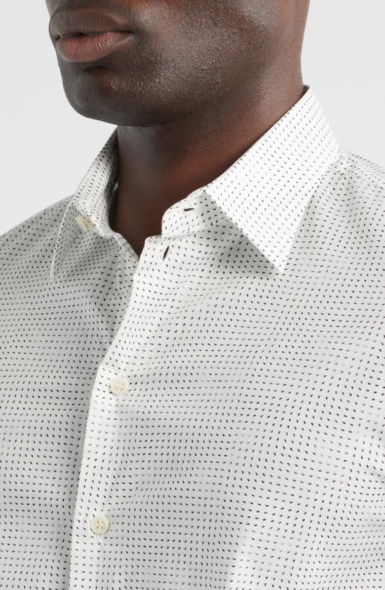 Emporio Armani Micro Dash Sport Shirt, Alternate, color, Solid White