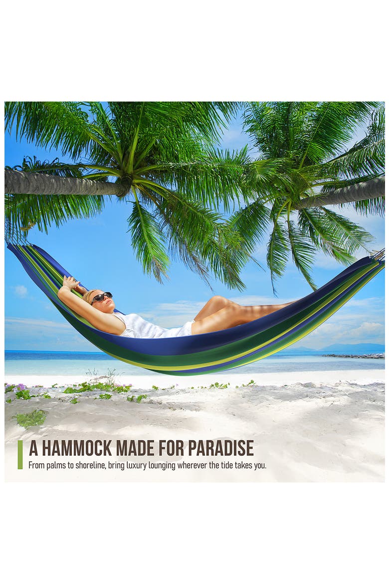 Double Hammock, Alternate, color, BLUE/ GREEN